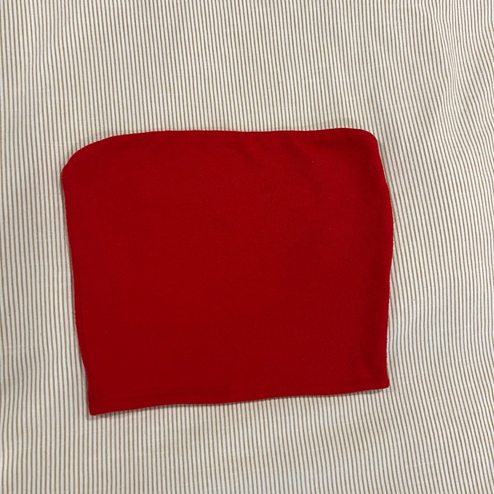 Wilfred Scarlet Bandeau Top